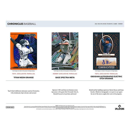 Panini - 2022 Chronicles Baseball (MLB) - Hobby Box - The Card Vault