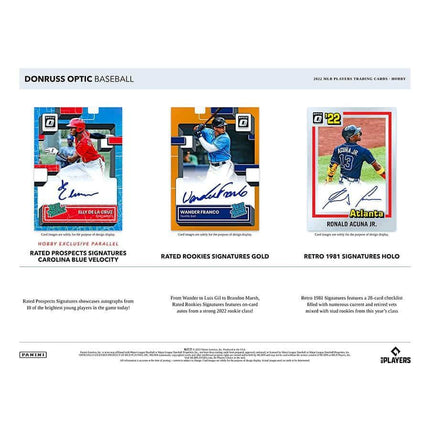 Panini - 2022 Donruss Optic Baseball (MLB) - Hobby Box - The Card Vault