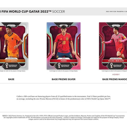 Panini - 2022 FIFA World Cup Prizm Football (Soccer) - Hobby Box (12 Packs) - The Card Vault