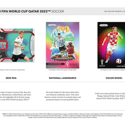 Panini - 2022 FIFA World Cup Prizm Football (Soccer) - Hobby Box (12 Packs) - The Card Vault
