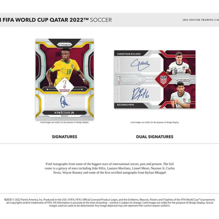 Panini - 2022 FIFA World Cup Prizm Football (Soccer) - Hobby Box (12 Packs) - The Card Vault