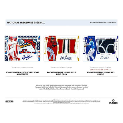 Panini - 2022 National Treasures Baseball (MLB) - Hobby Box - The Card Vault