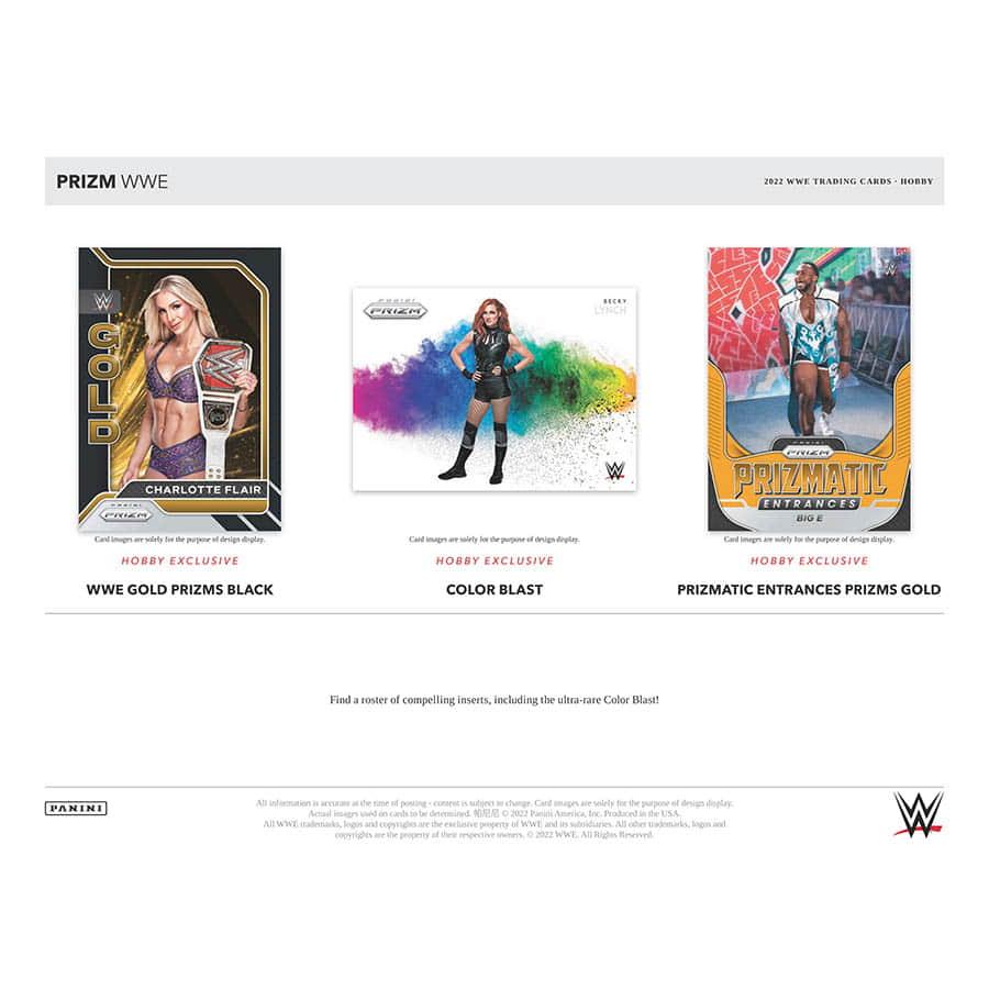 Panini - 2022 Prizm WWE Wrestling - Hobby Box (12 Packs) - The Card Vault