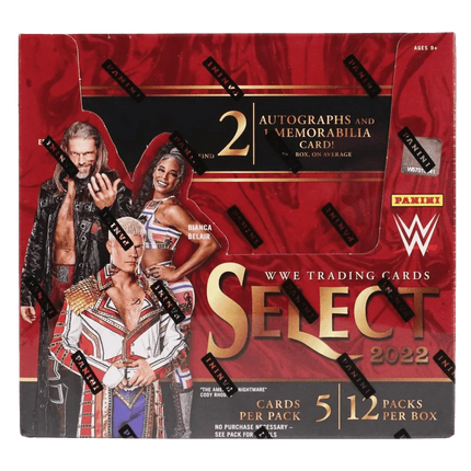 Panini - 2022 Select WWE Wrestling - Hobby Box (12 Packs) - The Card Vault