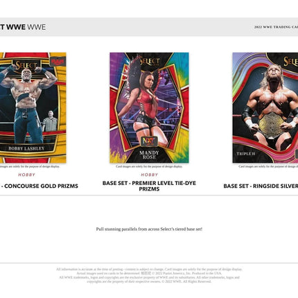 Panini - 2022 Select WWE Wrestling - Hobby Box (12 Packs) - The Card Vault