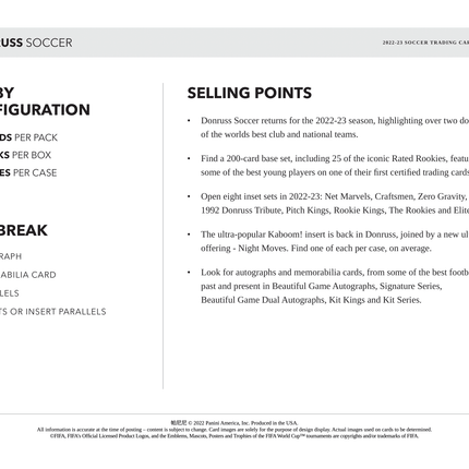 Panini - 2022/23 Donruss Football (Soccer) - Hobby Box - The Card Vault
