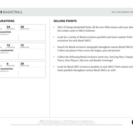 Panini - 2022/23 Hoops Basketball (NBA) - Retail Box - The Card Vault