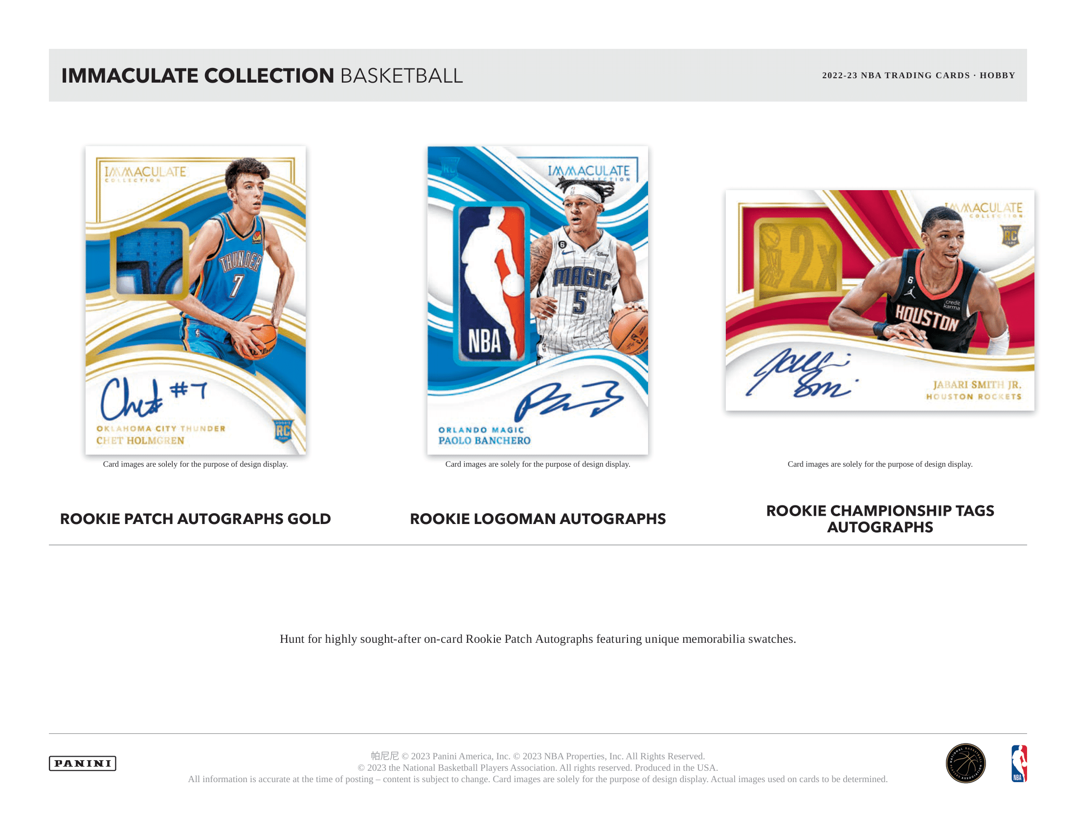Panini - 2022/23 Immaculate Collection Basketball (NBA) - Hobby Box - The Card Vault