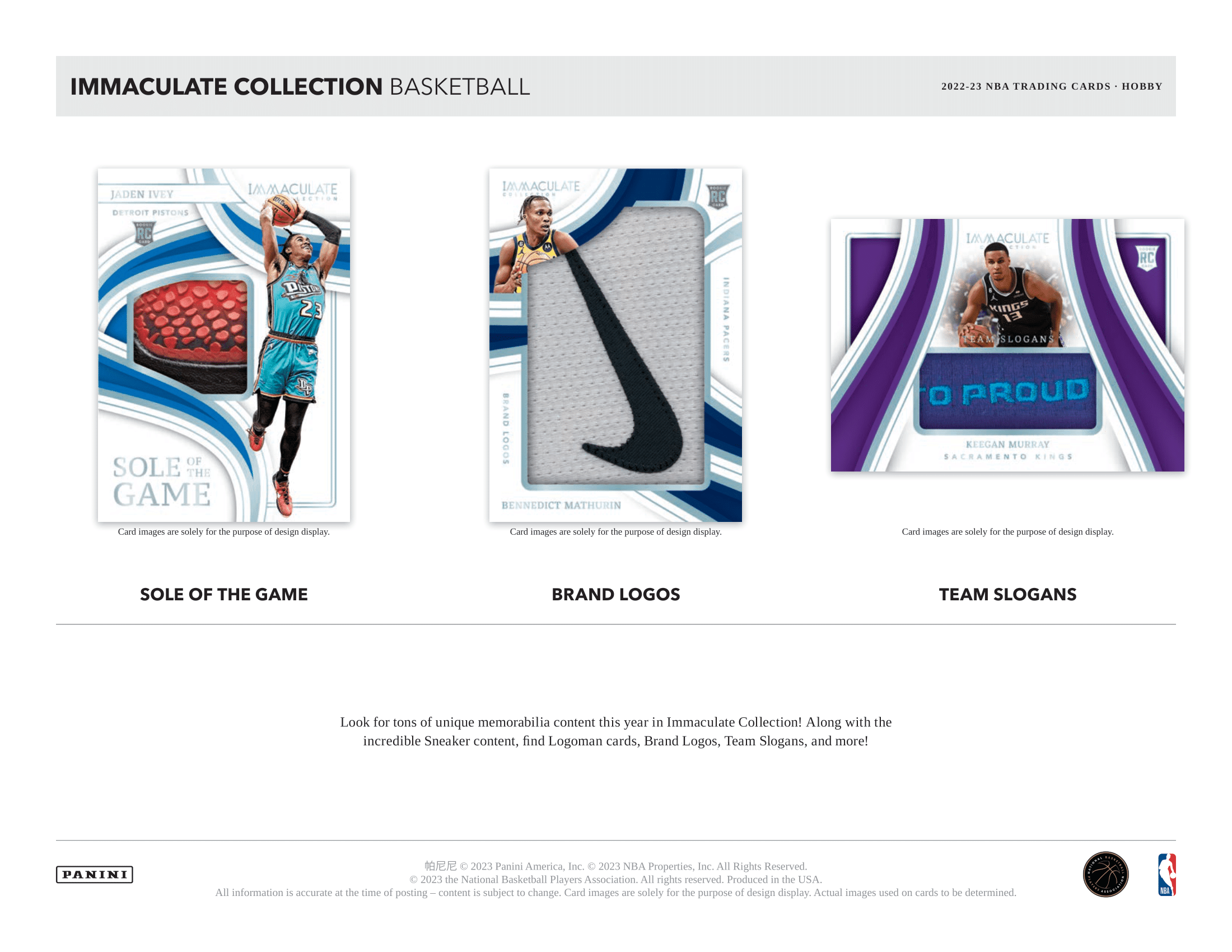 Panini - 2022/23 Immaculate Collection Basketball (NBA) - Hobby Box - The Card Vault