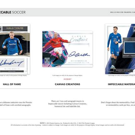 Panini - 2022/23 Impeccable Football (Soccer) - Hobby Box - The Card Vault