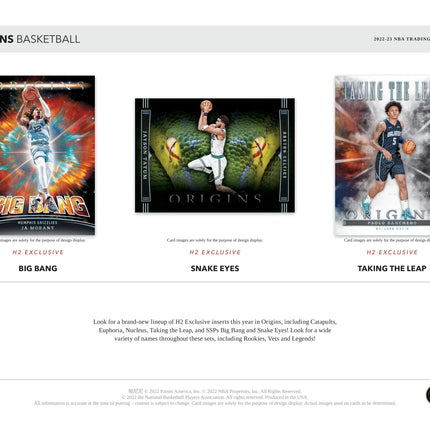 Panini - 2022/23 Origins Basketball (NBA) - Hybrid H2 Box - The Card Vault