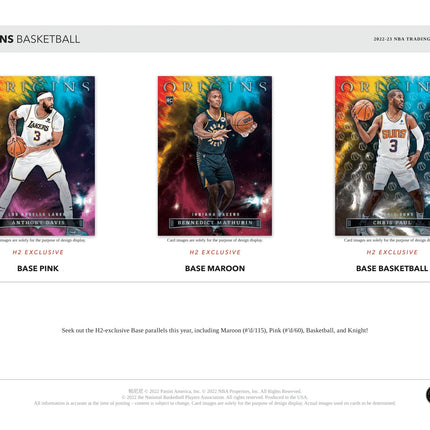 Panini - 2022/23 Origins Basketball (NBA) - Hybrid H2 Box - The Card Vault