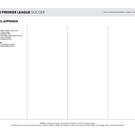 Panini - 2022/23 Prizm Premier League Football (Soccer) - Choice Box (1 Pack) - The Card Vault