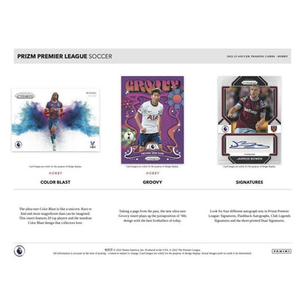 Panini - 2022/23 Prizm Premier League Football (Soccer) - Hobby Box (12 Packs) - The Card Vault