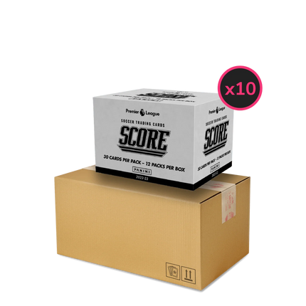 Panini - 2022/23 Score Premier League Football (Soccer) - Fat Pack Display Case (10x Boxes) - The Card Vault