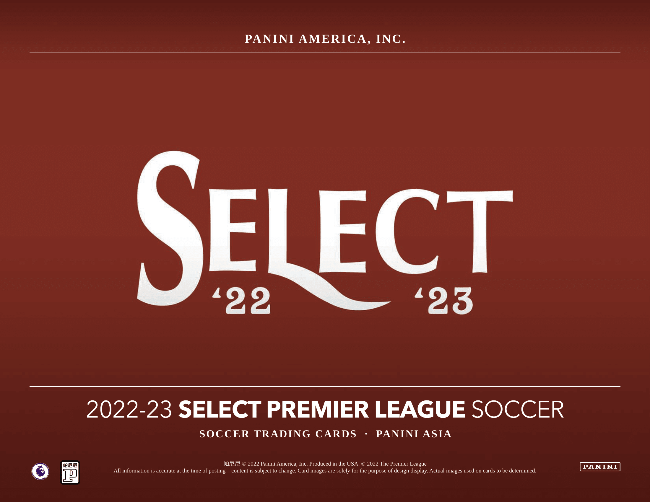 Panini - 2022/23 Select English Premier League Football (Soccer) - Tmall Hobby Box - The Card Vault