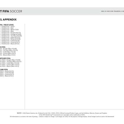 Panini - 2022/23 Select FIFA Football (Soccer) - Hobby Box - The Card Vault
