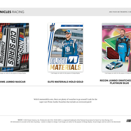 Panini - 2023 Chronicles Racing (NASCAR) - Hobby Box - The Card Vault