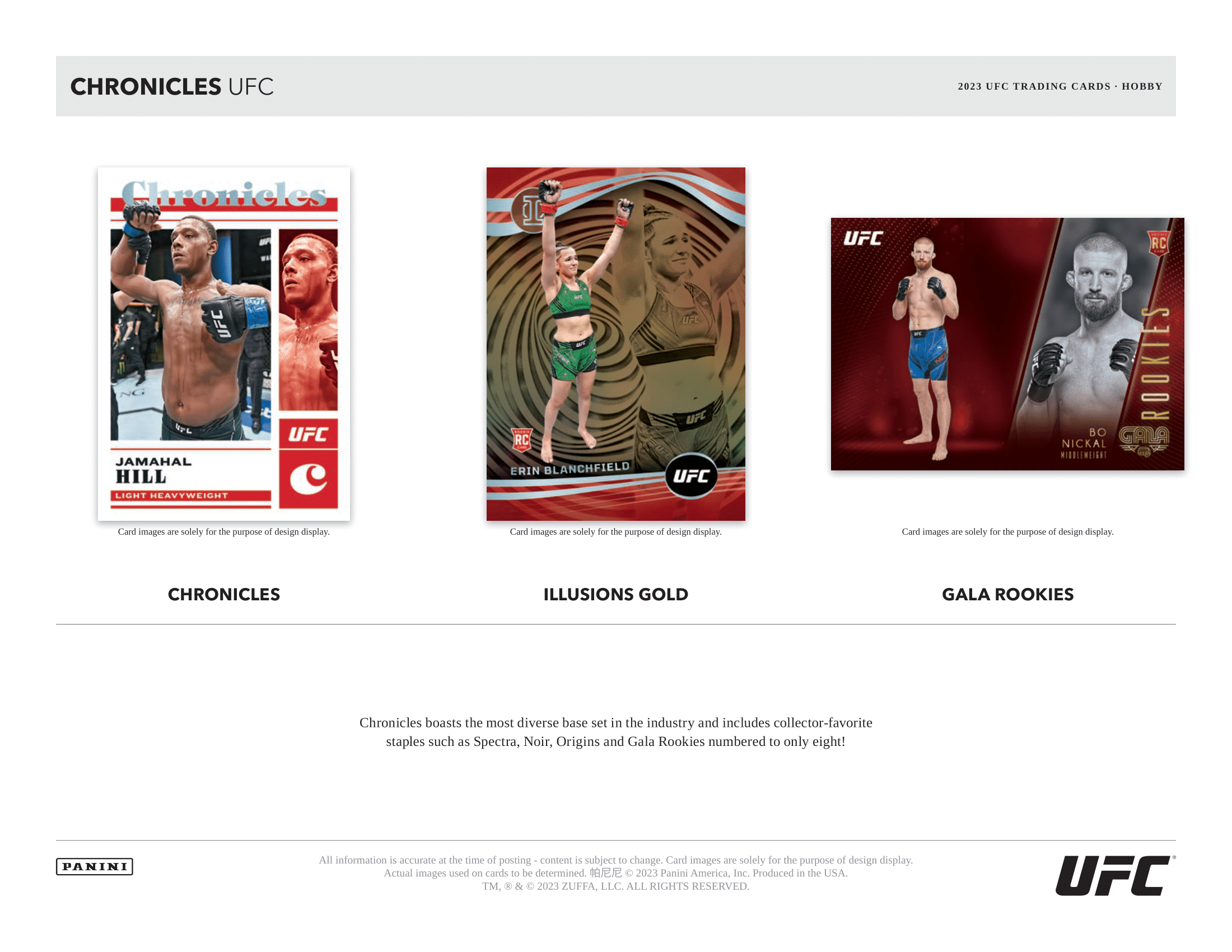 Panini - 2023 Chronicles UFC - Hobby Box - The Card Vault