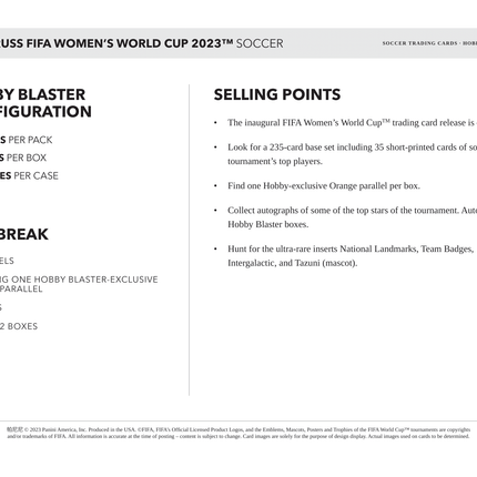 Panini - 2023 Donruss FIFA Women's World Cup Football (Soccer) - Blaster Box - The Card Vault