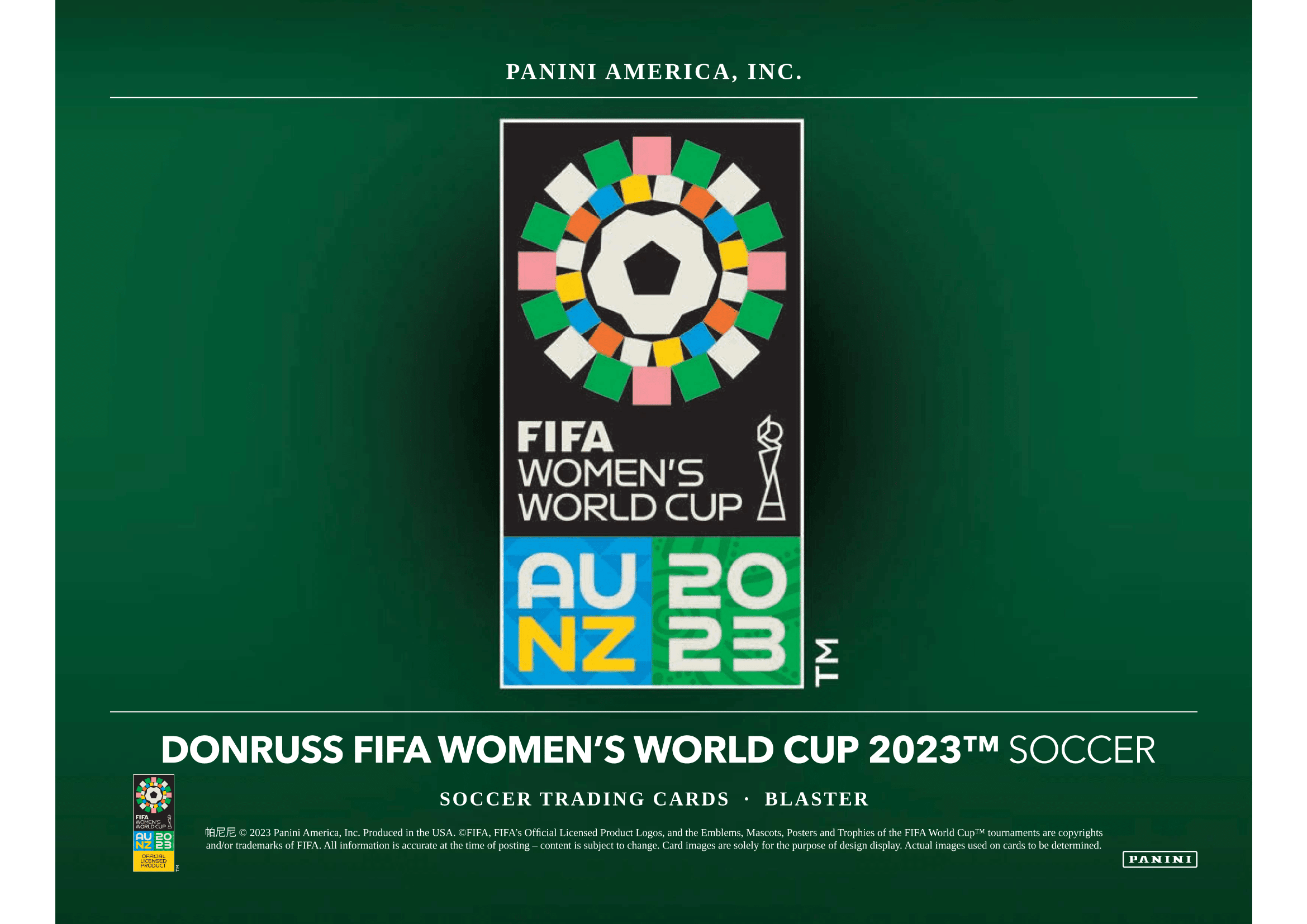 Panini - 2023 Donruss FIFA Women's World Cup Football (Soccer) - Retail Blaster Box - The Card Vault