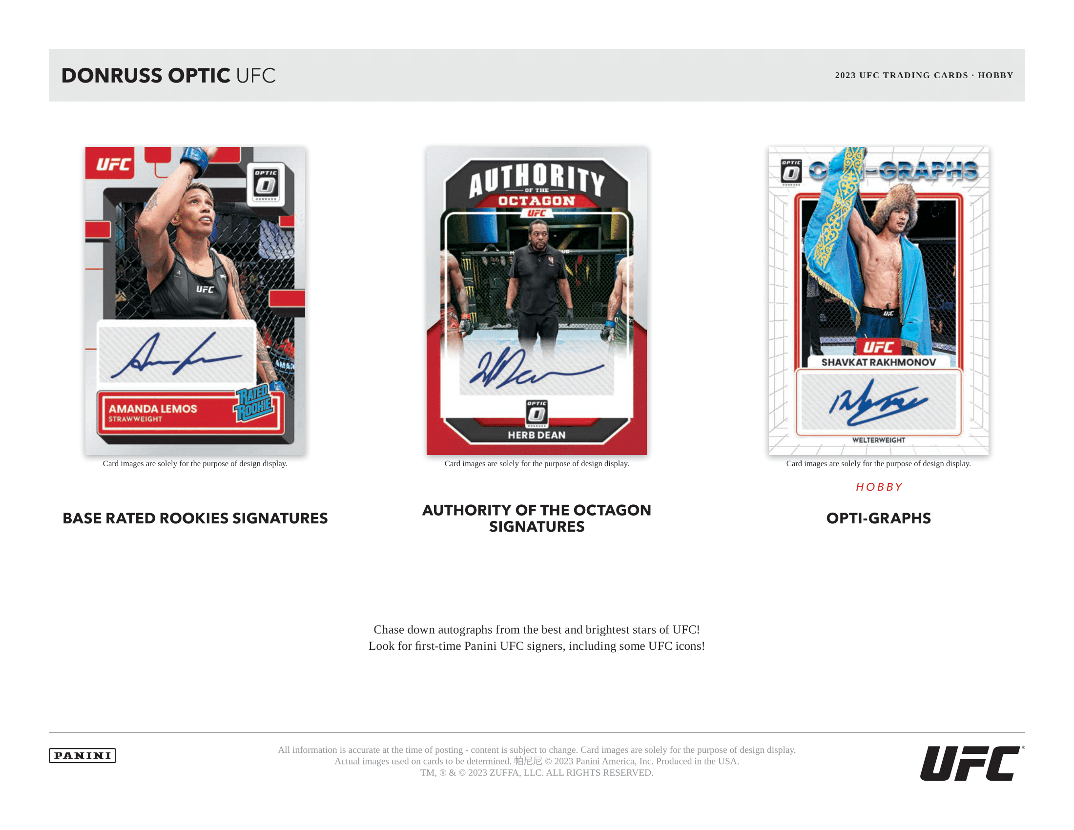 Panini - 2023 Donruss Optic UFC - Hobby Box - The Card Vault