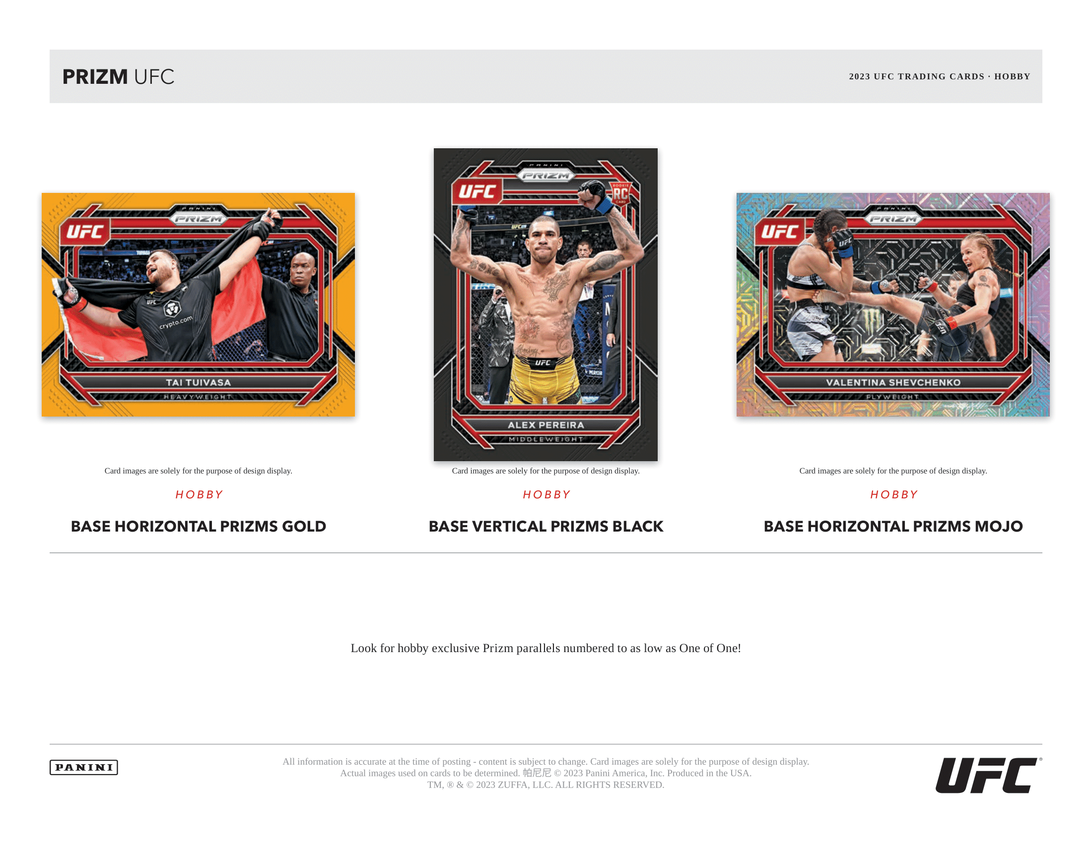 Panini - 2023 Prizm UFC - Hobby Box - The Card Vault