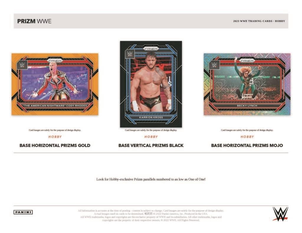 Panini - 2023 Prizm WWE Wrestling - Hobby Box (12 Packs) - The Card Vault