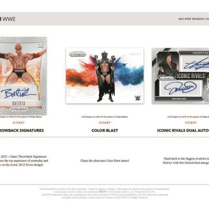 Panini - 2023 Prizm WWE Wrestling - Hobby Box (12 Packs) - The Card Vault