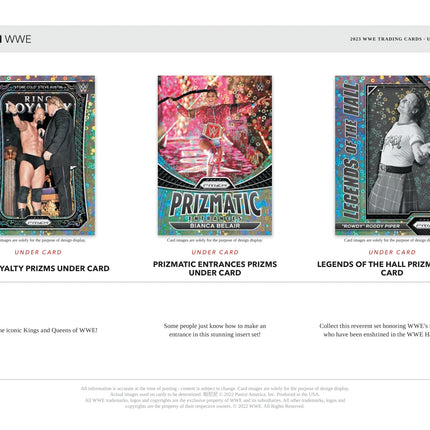 Panini - 2023 Prizm WWE Wrestling Under Card - Hobby Box - The Card Vault