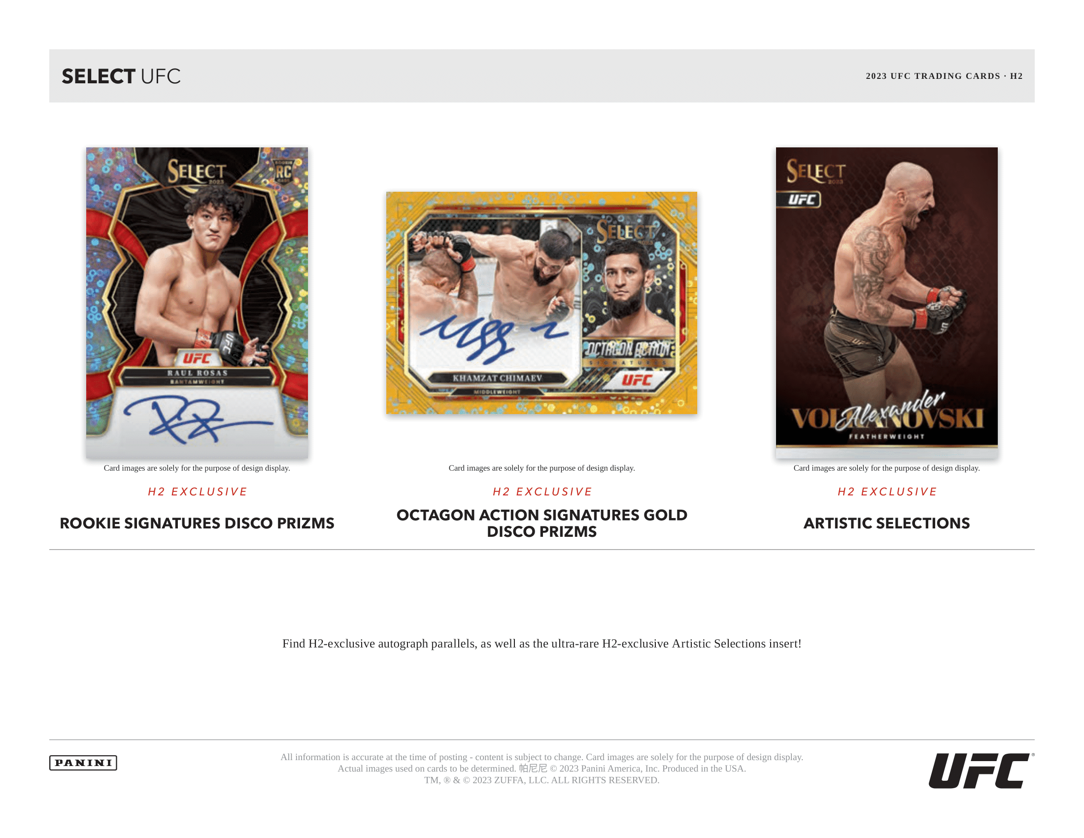 Panini - 2023 Select UFC - Hybrid H2 Box - The Card Vault