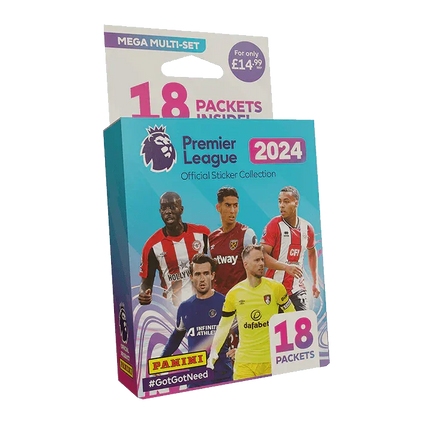Panini - 2023/24 Premier League Football (Soccer) Sticker Collection - Mega Multiset - The Card Vault