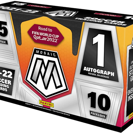 Panini - Mosaic Road to FIFA World Cup 2022 Football (Soccer) - Hobby Box (10 Packs) - The Card Vault
