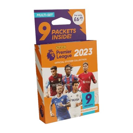 Panini Premier League Official Sticker Collection 2023 - Multiset (9 packets) - The Card Vault