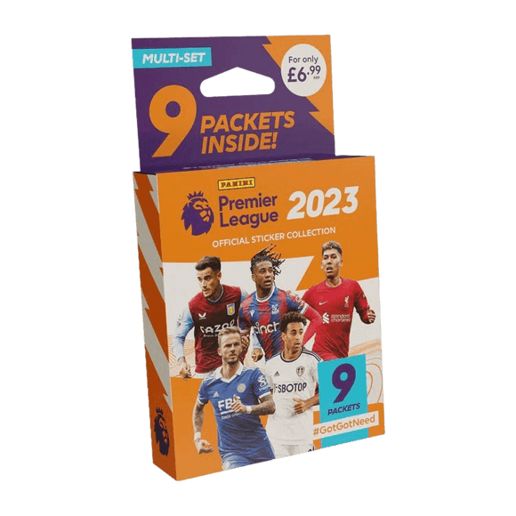 Panini Premier League Official Sticker Collection 2023 - Multiset (9 packets) - The Card Vault