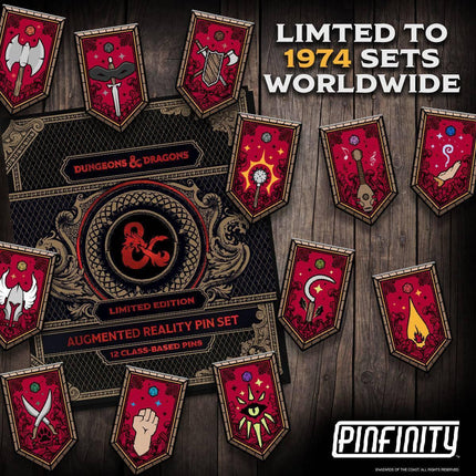 Pinfinity: Dungeons & Dragons - Augmented Reality Class AR Pin Set (Limited Edition) - The Card Vault