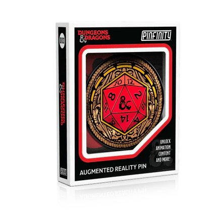 Pinfinity: Dungeons & Dragons - Ornate D20 AR Pin - The Card Vault