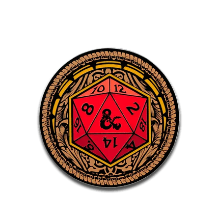 Pinfinity: Dungeons & Dragons - Ornate D20 AR Pin - The Card Vault