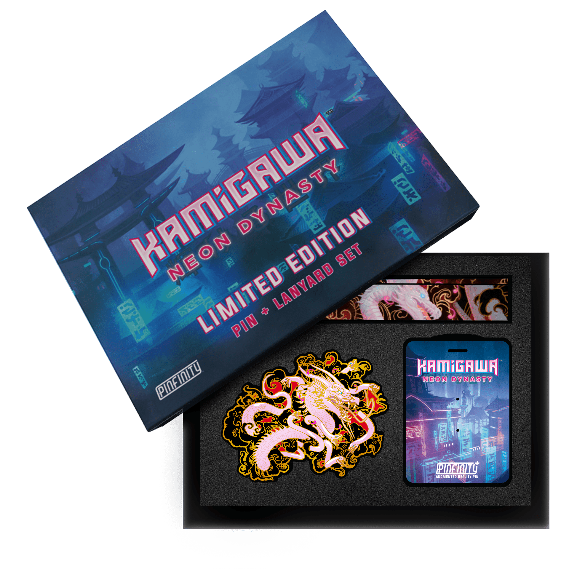 Pinfinity: Kamigawa: Neon Dynasty - XL AR Pin & Lanyard Set (Limited Edition) - The Card Vault