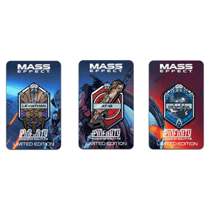 Pinfinity: Mass Effect - 3 Pin AR Set (Limited Edition) - The Card Vault