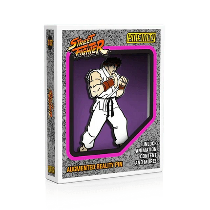Pinfinity: Street Fighter - Ryu AR Pin - The Card Vault