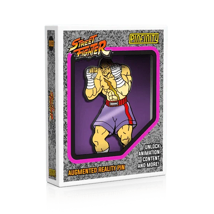 Pinfinity: Street Fighter - Sagat AR Pin - The Card Vault