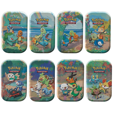 Pokemon TCG: Celebrations Mini Tin - Chikorita, Cyndaquil & Totodile - The Card Vault