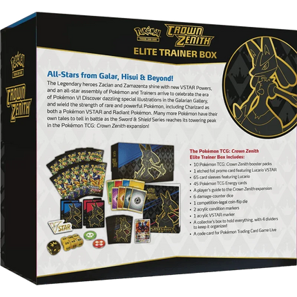 Pokemon TCG: Crown Zenith Elite Trainer Box - The Card Vault