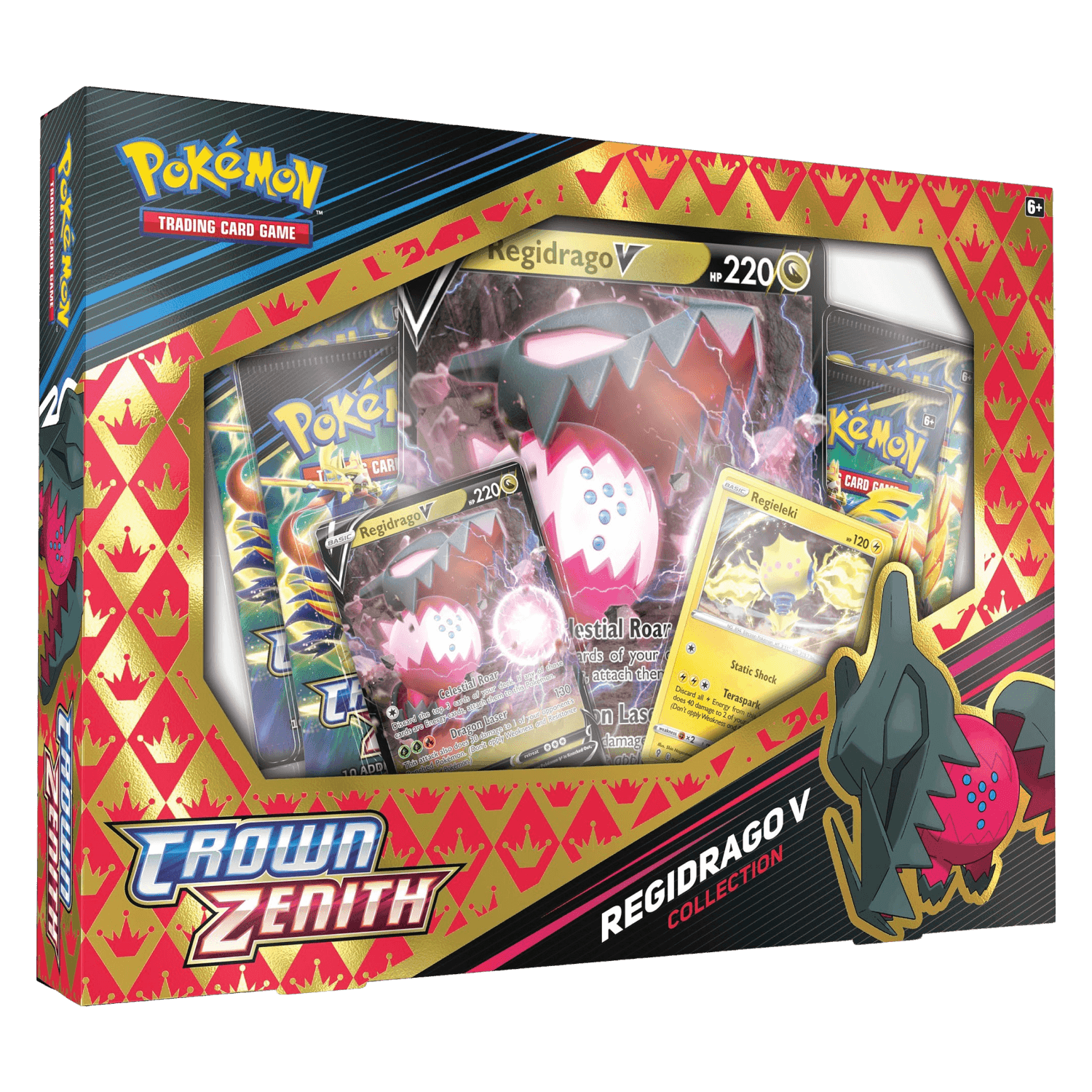 Pokemon TCG: Crown Zenith Regidrago V Collection Box - The Card Vault