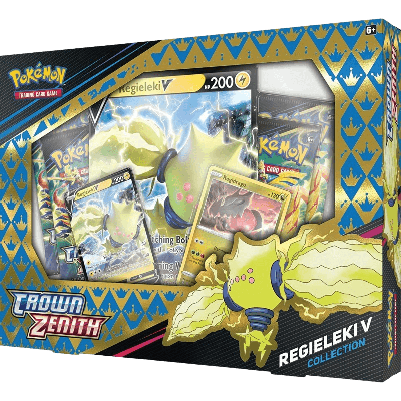 Pokemon TCG: Crown Zenith Regieleki V Collection Box - The Card Vault