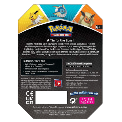 Pokemon TCG: Eevee Evolutions Tin - Vaporeon - The Card Vault