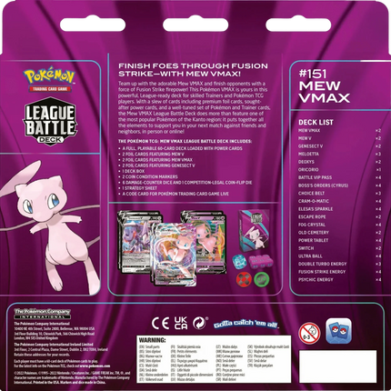 Pokemon TCG: League Battle Decks - Mew VMAX - The Card Vault