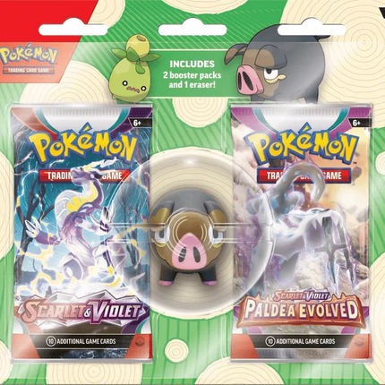 Pokemon TCG - Scarlet & Violet - Back to School Eraser Blister (2023) - Lechonk - The Card Vault
