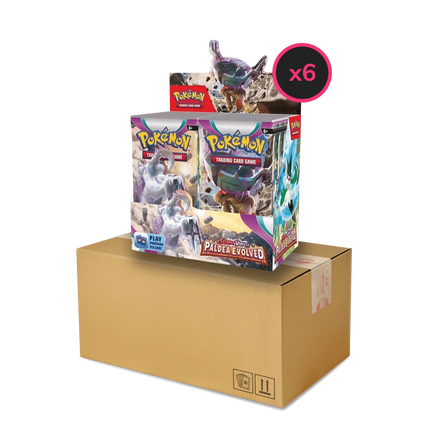 Pokemon TCG - Scarlet & Violet - Paldea Evolved Display Case (6x Booster Boxes) - The Card Vault
